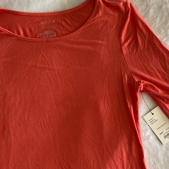 NWT Apt. 9 Elbow Sleeve Tee - Picture 2 of 6